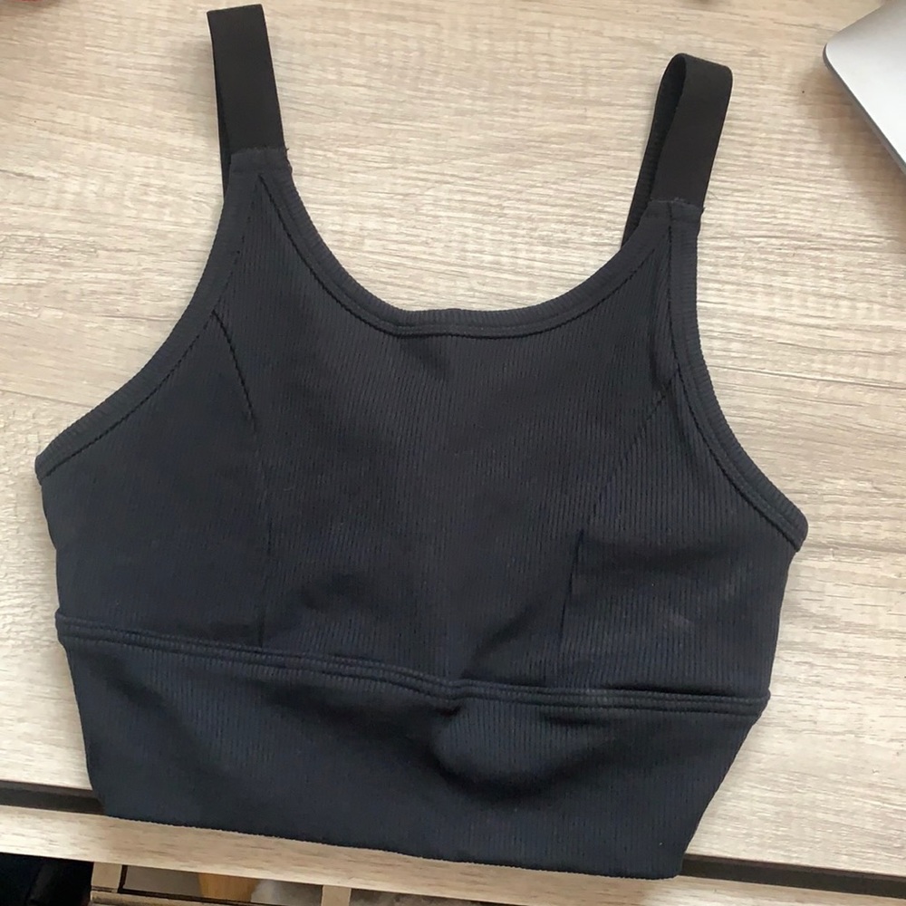 Smaller black aerie sports bra